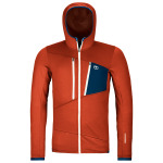 Флисовая жилетка Ortovox Fleece Grid Hoody, цвет Clay Orange - фото