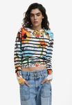 Джемпер Desigual STRIPED FLORAL, Beige - фото