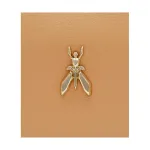 Кожаная сумка-мессенджер Patrizia Pepe, бежевый - фото 4