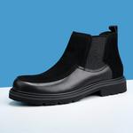 Челси Ботинки Мужские Mo Xu, цвет Black Fleece-Lined - фото 2