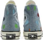 Кроссовки Converse Tyler The Creator x Chuck 70 High Polka Dots, синий - фото 6