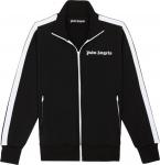 Куртка Palm Angels Classic Track Jacket 'Black/White', черный - фото 2