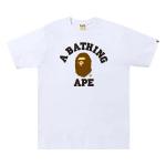 Футболка BAPE College Tee 'White', белый - фото