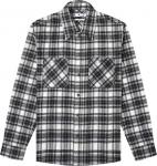 Рубашка Off-White Check Arrow Flannel Shirt 'Black/White', черный - фото