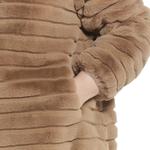 Куртка из искусственного меха с капюшоном Plus Size Gallery Gallery, коричневый - фото 3