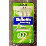Лезвия для бритвы Sensor3 Sensitive Skin Travel Gillette - фото