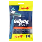 Gillette Blue II Plus мужские бритвы, 10+4 шт/уп. - фото 2