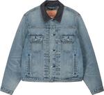 Куртка Stussy x Levi's Embossed Trucker Jacket 'Indigo', синий - фото 2