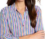 Рубашка в полоску Solstice Multi Purple Nic + Zoe - фото 4