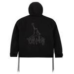Куртка x travis scott half zip jacket 'black' Air Jordan, черный - фото 2