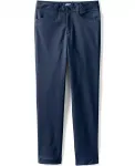 Брюки чинос для девушек Slim Fit с эффектом стрейч Lands' End, синий - фото 2