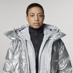 Куртка Adidas Mid Puffer, серебряный - фото 5