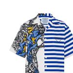 Рубашка мужская Prada, синий / белый - фото 5