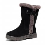 Зимние ботинки женские Golofi, цвет Black 704R - фото