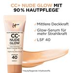 Крем BB it Cosmetics CC+ Nude Glow SPF 40, Medium Tan / 32 ml - фото 4