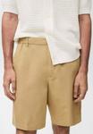 Шорты Mango WITH AN ELASTIC WAISTBAND, Beige - фото 4