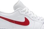 Кроссовки Wmns Air Jordan 1 Low University Red, белый - фото 2