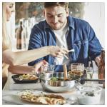 Сковорода с крышкой Ikea Middagsmat, прозрачное стекло/нержавеющая сталь, 24 см - фото 7