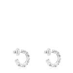 Серьги-кольца Tous Straight, серебро - фото 3