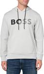 Толстовка с капюшоном BOSS Shade Embossed Logo, High Rise Grey - фото