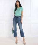 Футболка женская Liu Jo с круглым вырезом, бирюзовый - фото 2