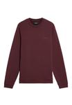 Толстовка Lyle & Scott LOGO BRUSHBACK CREW NECK , Port/Bordeaux - фото 5