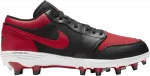 Кроссовки Jordan 1 Low TD Cleat Bred, красный - фото