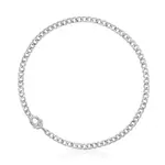 Колье Tous Manifesto Curbed, серебро - фото