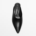 Мюли Massimo Dutti Wedge Heel, черный - фото 3