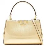 TORY BURCH Eleather One Shoulder Handbag Mini Women's Bright Gold - фото 2