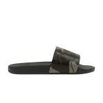 Кроссовки Valentino Slider Black Camouflage, черный - фото