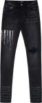 Джинсы Amiri Paint Drip Logo Jean 'Aged Black', черный - фото
