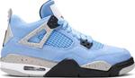 Кроссовки Air Jordan 4 Retro GS University Blue, синий - фото