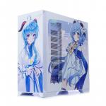 Корпус SAMA Custom Xianma Yanzhishen Ganyu, Mid Tower, белый/рисунок - фото