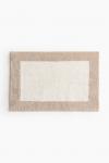 Коврик в ванную H&M With Yarn Tufts, 60x90 см, бежевый - фото