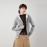 ELLE Кардиган женский Medium Gray с капюшоном - фото 4