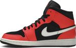 Кроссовки Air Jordan 1 Retro Mid Infrared 23, красный - фото 3