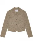 Блейзер в горох GANNI, нейтральный - фото