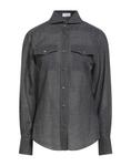 Рубашка Brunello Cucinelli, угольно-серый - фото