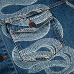 Куртка Supreme x Hysteric Glamour Snake Denim Trucker Jacket 'Blue', синий - фото 3