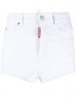 DSQUARED2 джинсовые шорты Honey с нашивкой-логотипом, белый - фото