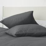 Комплект постельного белья Bedsure, 3 предмета, 200х200/80x80 см, антрацит - фото 6