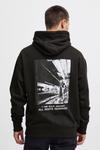 Толстовка с капюшоном !Solid Sweatshirt Hanno, черный - фото 4