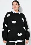Джемпер HEARTS-MUSTER BALLON-LANGARM Studio Untold, черный - фото