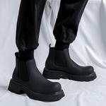 Ботинки Челси мужские черный Weishibangwei - фото 5