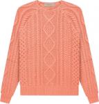 Джемпер Fear of God Essentials Cable Knit 'Coral', оранжевый - фото