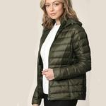 Легкий пуховик с капюшоном Made By Johnny, хаки - фото