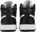Кроссовки Air Jordan 1 Mid SE GS Black Glitter, черный - фото 6