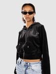 Толстовка True Religion Crystal Velour Sweatjacke, black - фото 5
