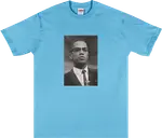 Футболка Supreme Malcolm X Tee 'Light Slate', синий - фото 2
